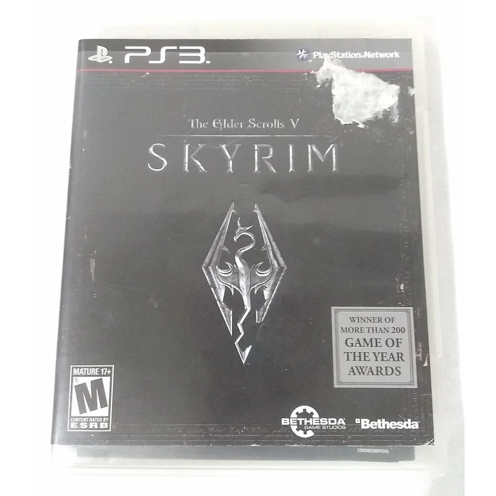The Elder Scrolls V 5‎ Skyrim Game 2011 Play Station 3 PS3 CIB Complete In Box
